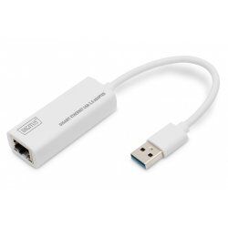 DIGITUS Adaptateur USB 3.0 vers Gigabit Ethernet, blanc