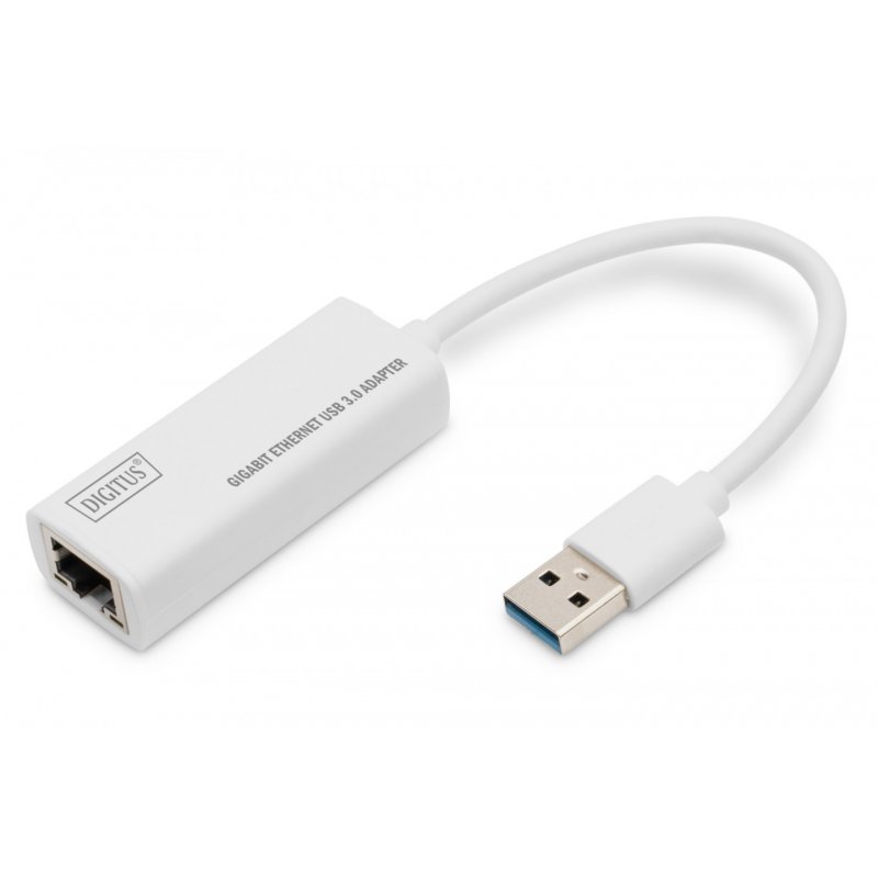 DIGITUS Adaptateur USB 3.0 vers Gigabit Ethernet, blanc