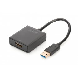 DIGITUS Adpatateur vidéo USB 3.0 - HDMI, noir