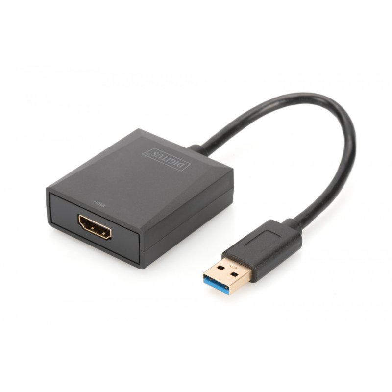 DIGITUS Adpatateur vidéo USB 3.0 - HDMI, noir