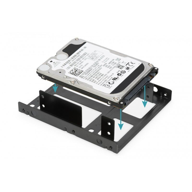 Digitus Cadre de montage interne à deux disques durs HDD/SSD de 2,5", kit de câbles inclus