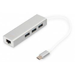 Digitus USB Type-C™ 3-Port Hub + Gigabit Ethernet
