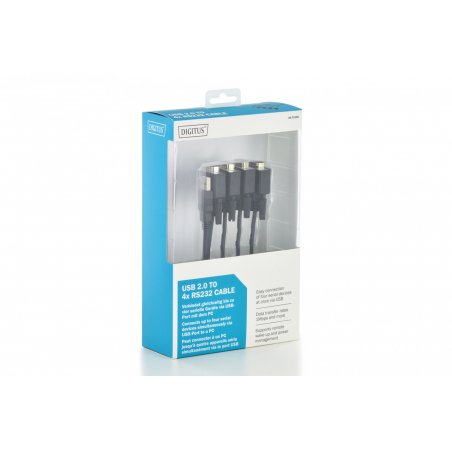 DIGITUS DA-70159 - Serieller Adapter - USB - RS-232 x 4