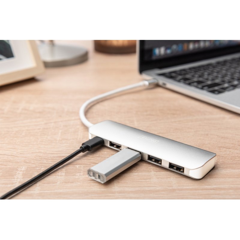 Digitus USB Type-C™ 4 port hub (USB 3.0) + PD