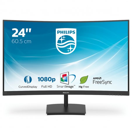 Philips E Line 241E1SC/00 LED display 59,9 cm (23.6") 1920 x 1080 pixels Full HD Noir