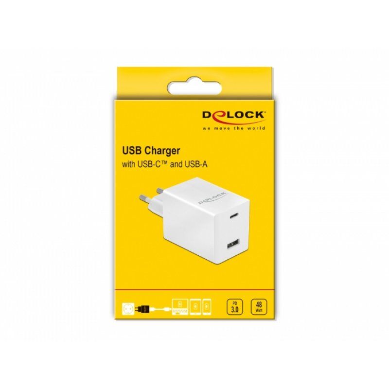 deLOCK USB-Netzteil 41448 - USB-A/USB-C