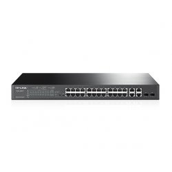 TP-Link T1500-28PCT Managed L2 Fast Ethernet (10/100) Power over Ethernet (PoE) 1U Black