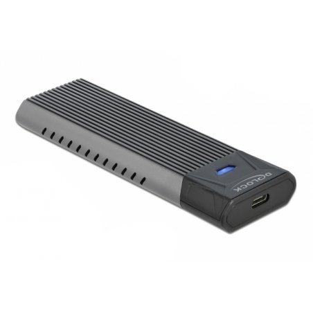 DeLOCK 42638 storage drive enclosure SSD enclosure Black, Grey M.2