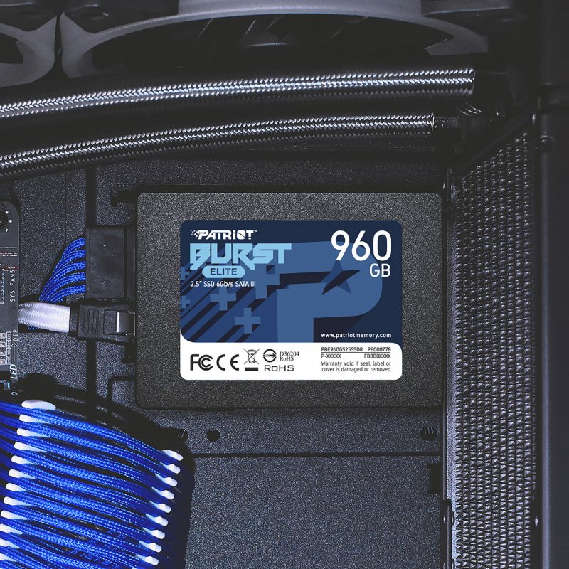Patriot compatible SSD Burst Elite - 960 GB - 2.5" - SATA 6 GB/s