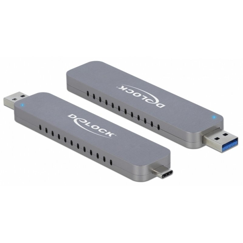 DeLOCK - Speichergehäuse - M.2 NVMe Card - USB-C, USB 3.2 (Gen 2)