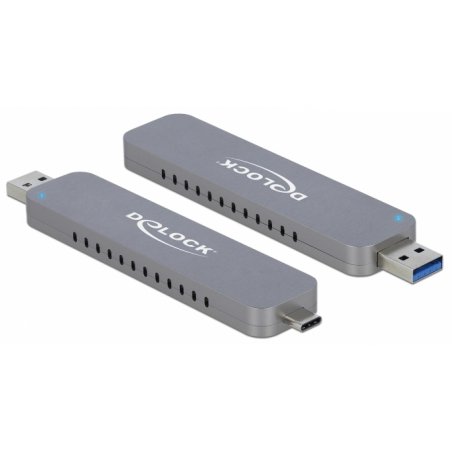 DeLOCK - Speichergehäuse - M.2 NVMe Card - USB-C, USB 3.2 (Gen 2)