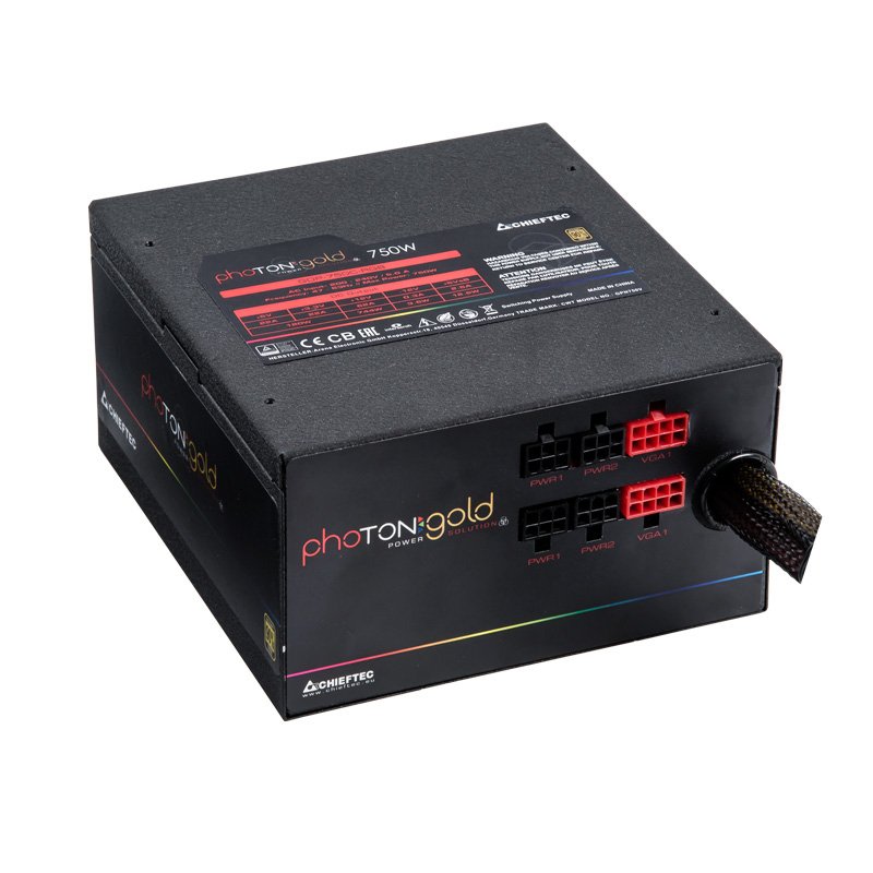 Chieftec Photon GOLD power supply unit 750 W 20+4 pin ATX PS/2 Black