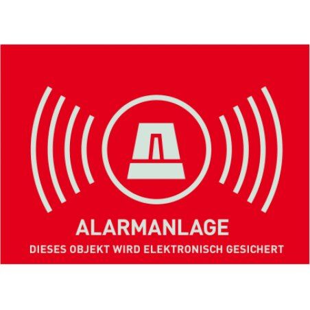 ABUS Warnaufkleber Alarm - 74 x 52.5 mm