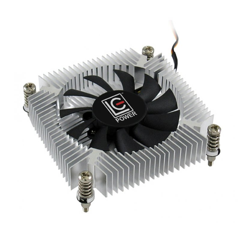 LC-Power LC-CC-65 système de refroidissement d’ordinateur Processeur Refroidisseur 6,5 cm Bleu, Argent, Blanc