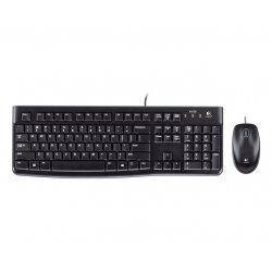 Logitech Desktop MK120 clavier Souris incluse USB QWERTZ Allemand Noir