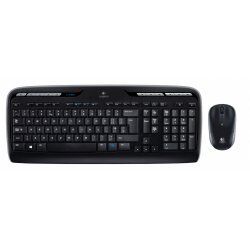 Logitech Wireless Combo MK330 clavier Souris incluse USB QWERTY US International Noir