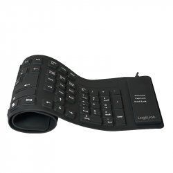LogiLink ID0019A clavier USB QWERTZ Allemand Noir