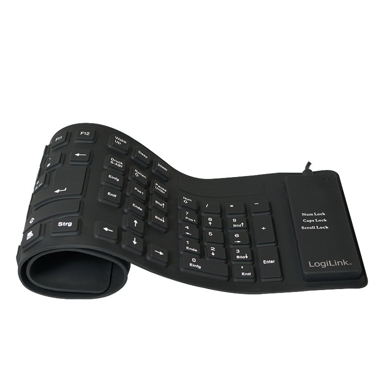 LogiLink compatible Flexible Waterproof Tastatur