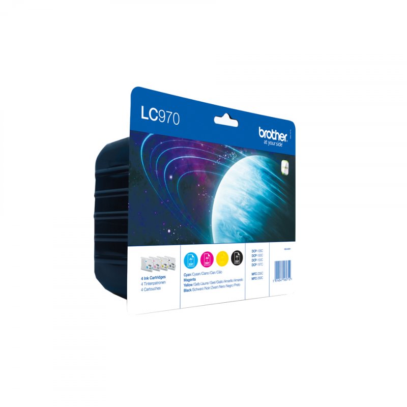 Brother LC-970 Value Pack ink cartridge Original Black, Cyan, Magenta, Yellow