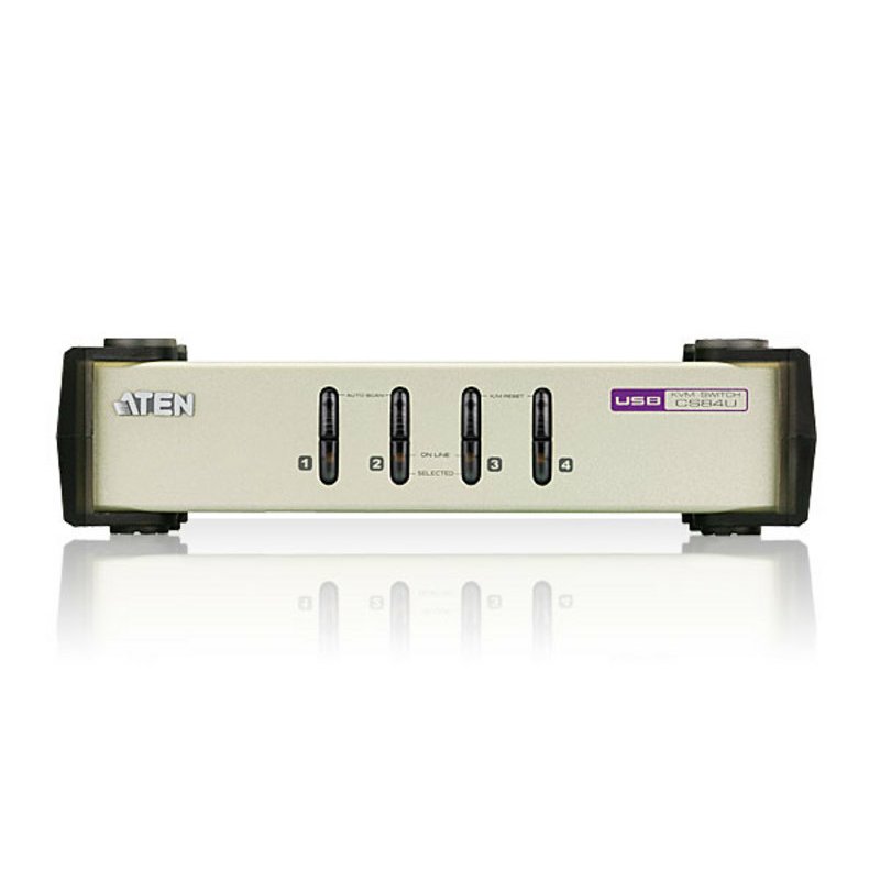 ATEN CubiQ CS84U - KVM-Switch - 4 Anschlüsse