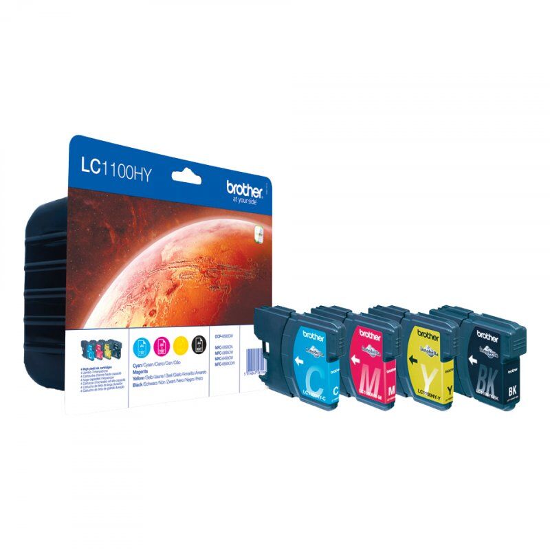 Brother LC-1100HY ink cartridge Original Black, Cyan, Magenta, Yellow