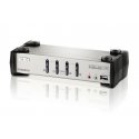 ATEN Commutateur KVMP™ VGA/audio PS/2-USB 4 ports avec OSD
