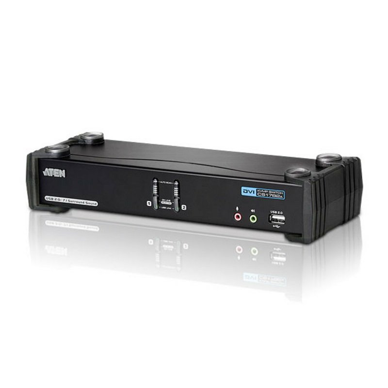ATEN CubiQ CS1782A - KVM-/Audio-/USB-Switch - 2 Anschlüsse