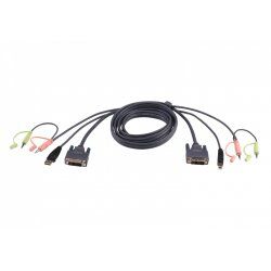 ATEN Câble KVM DVI-D USB Dual Link 1,8m