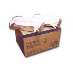 Brother compatible TN3380 2PK - 2er-Pack - Schwarz - Original - Tonerpatrone