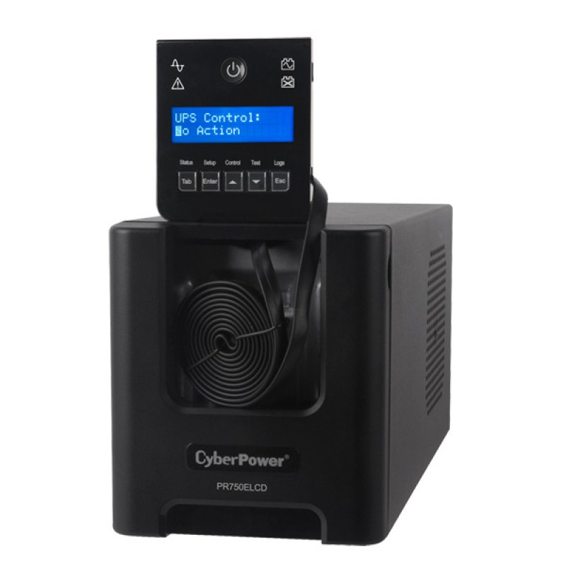 CyberPower PR750ELCD alimentation d'énergie non interruptible 0,75 kVA 675 W 6 sortie(s) CA