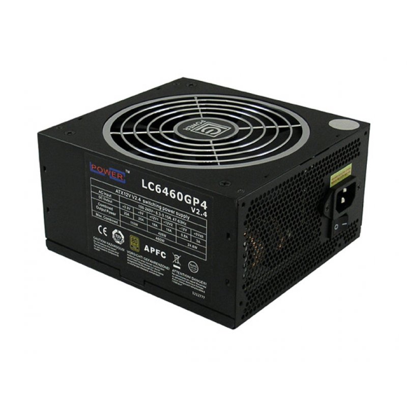 LC-Power LC6460GP4 V2.4 unité d'alimentation d'énergie 460 W 20+4 pin ATX ATX Noir