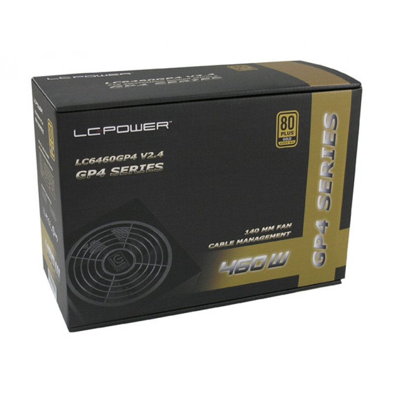 LC-Power LC6460GP4 V2.4 unité d'alimentation d'énergie 460 W 20+4 pin ATX ATX Noir