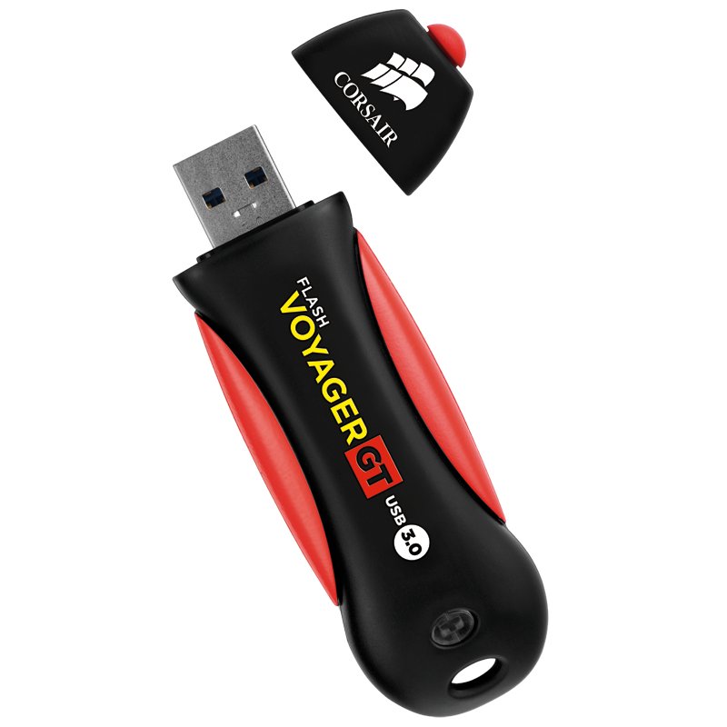 Corsair Voyager GT USB flash drive 512 GB USB Type-A 3.2 Gen 1 (3.1 Gen 1) Black, Red