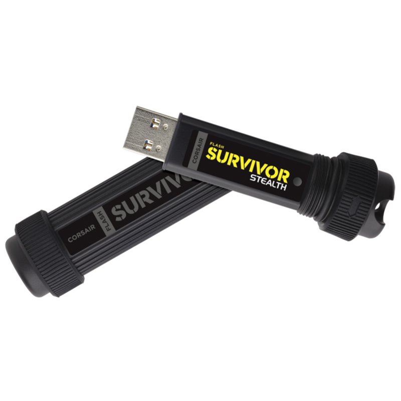 Corsair Flash Survivor Stealth lecteur USB flash 64 Go USB Type-A 3.2 Gen 1 (3.1 Gen 1) Noir