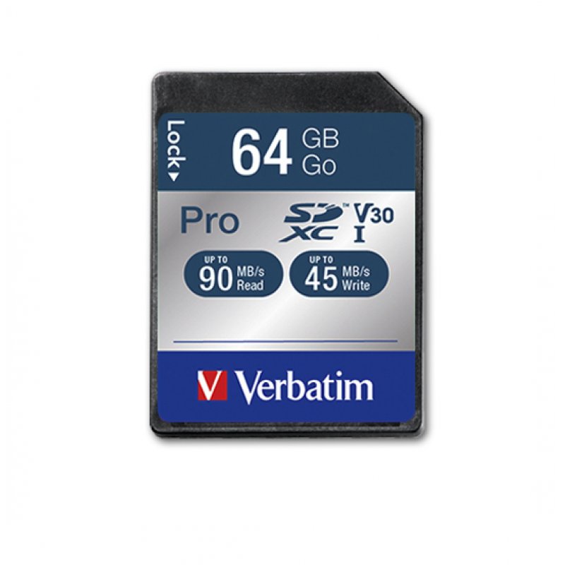 Verbatim Pro 64 GB SDXC UHS Class 10