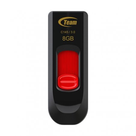 Team Group C145 USB flash drive 8 GB USB Type-A 3.2 Gen 1 (3.1 Gen 1) Black, Red