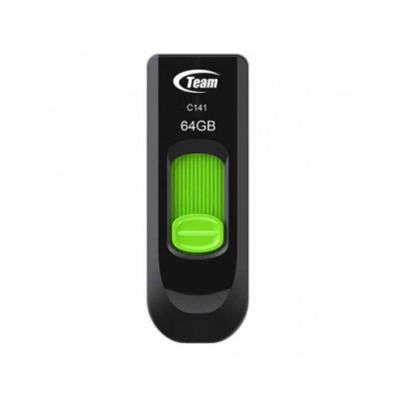 Team Group C145 USB flash drive 64 GB USB Type-A 3.2 Gen 1 (3.1 Gen 1) Black, Green