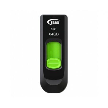 Team Group C145 lecteur USB flash 64 Go USB Type-A 3.2 Gen 1 (3.1 Gen 1) Noir, Vert