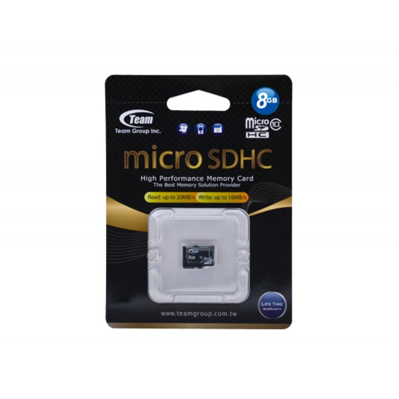 Team - Flash-Speicherkarte - 8 GB - microSDHC