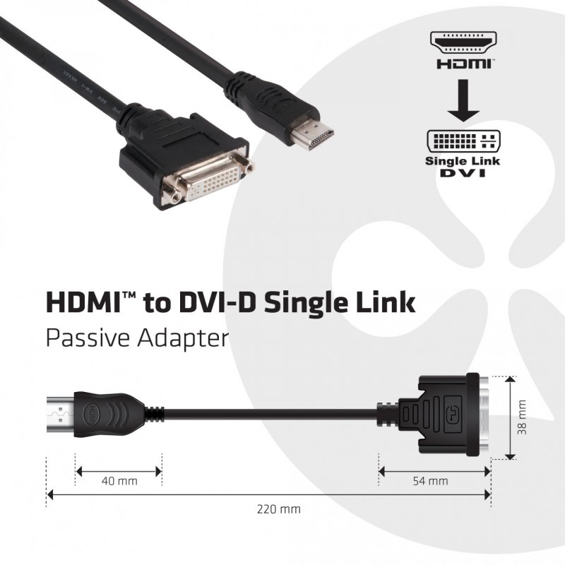 Club 3D compatible Videoanschluß - HDMI / DVI