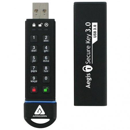 Apricorn compatible Aegis Secure Key 3.0 - USB-Flash-Laufwerk - 120 GB