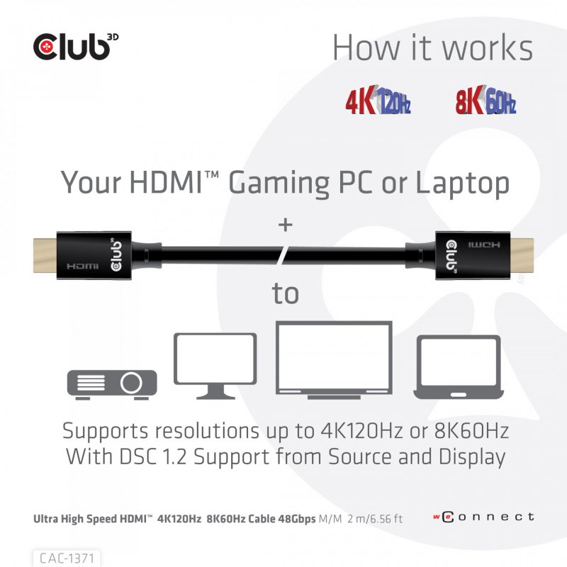 Adaptateur actif DisplayPort 1.4 vers HDMI 2.1 4K 120Hz