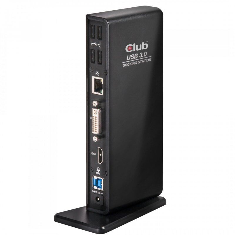 CLUB3D USB Gen1 Type A Dual Display ( HDMI and DVI) DisplayLink™ Docking Station