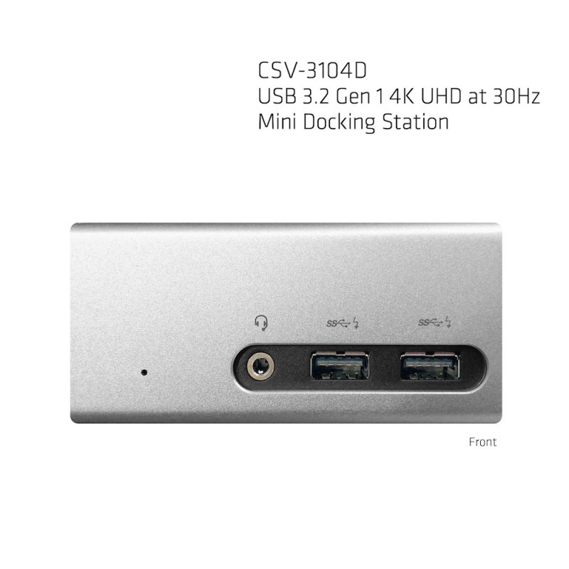 CLUB3D The Club 3D CSV-3104D USB 3.2 Gen 1 4K UHD at 30Hz Mini Docking Station Ultra slim design
