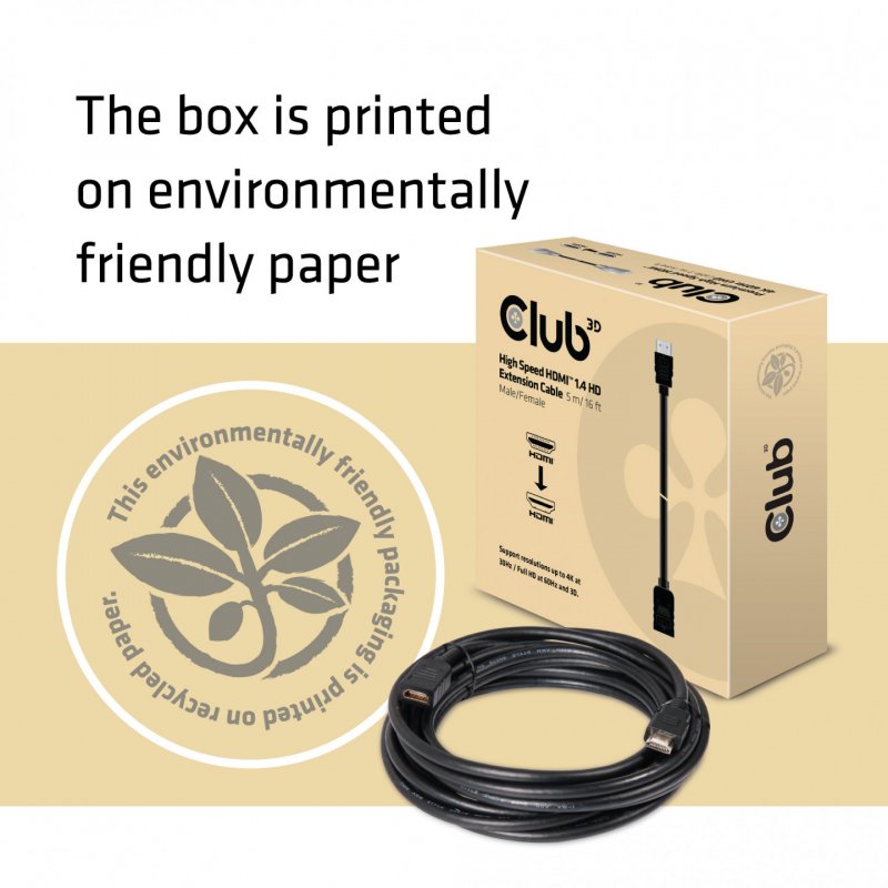 Club 3D compatible High Speed HDMI 1.4 Verlängerungskabel - 5 m