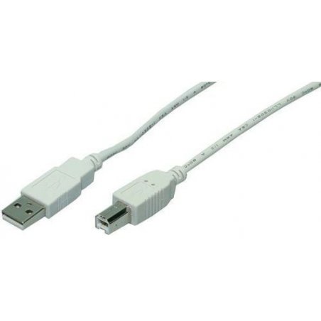 LogiLink 1.8m USB 2.0 USB cable USB A USB B Grey