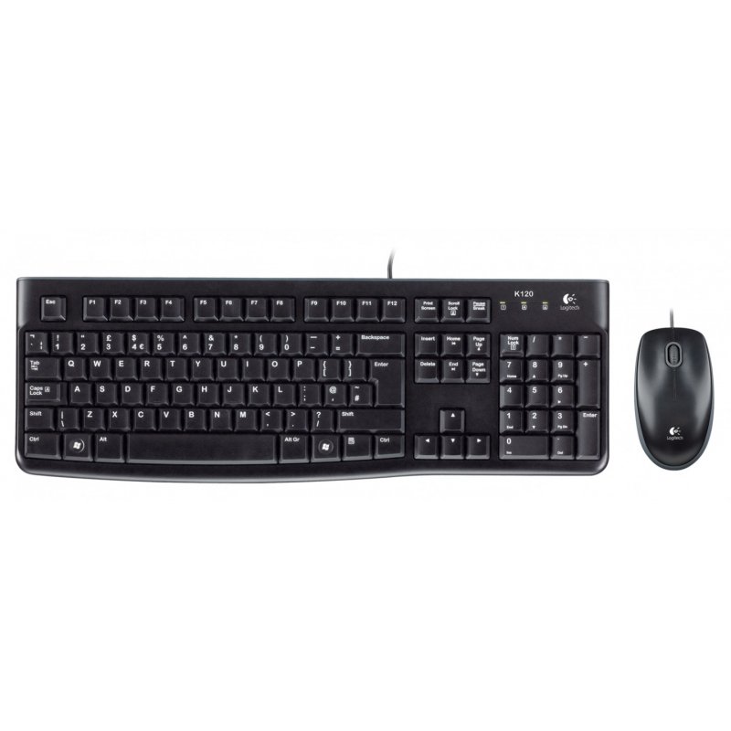 Logitech Desktop MK120 - Tastatur-und-Maus-Set - US International / EER