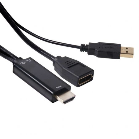 Club 3D compatible CAC-2330 - Videoanschluß - DisplayPort / HDMI - 18 cm