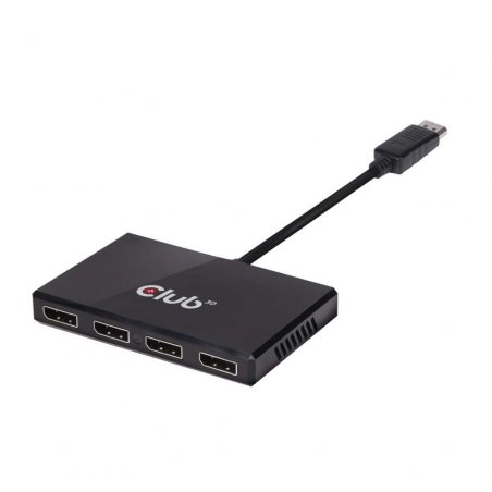 Club 3D compatible MST-Hub - DisplayPort 1.2 Quad Monitor - USB Powered