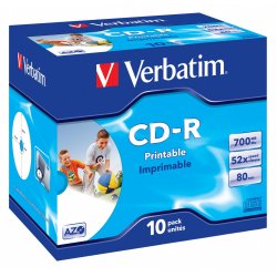 CD-R/700MB 80Min 52x SupAZO JC 10pk Prt